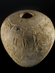 Macehead av Narmer kalkstein